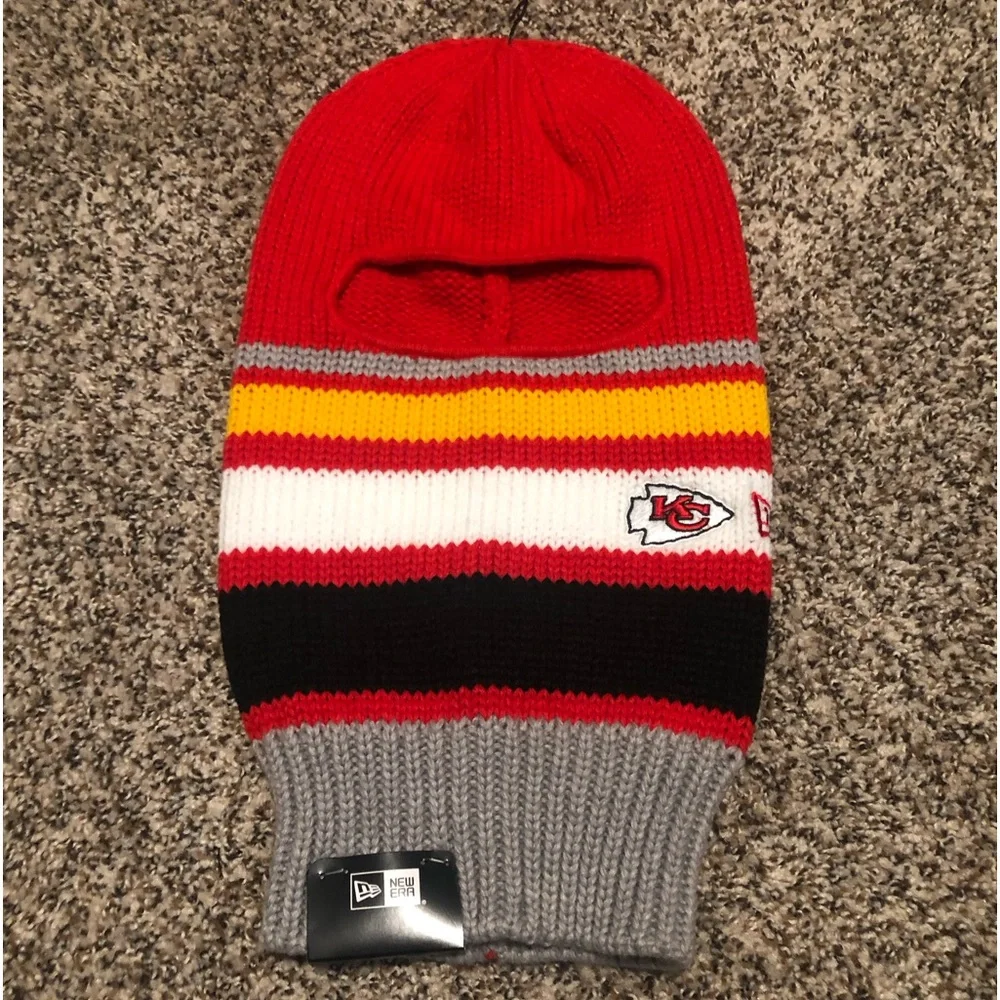 Chiefs New Era knit face mask NWT adult unisex One size fits most